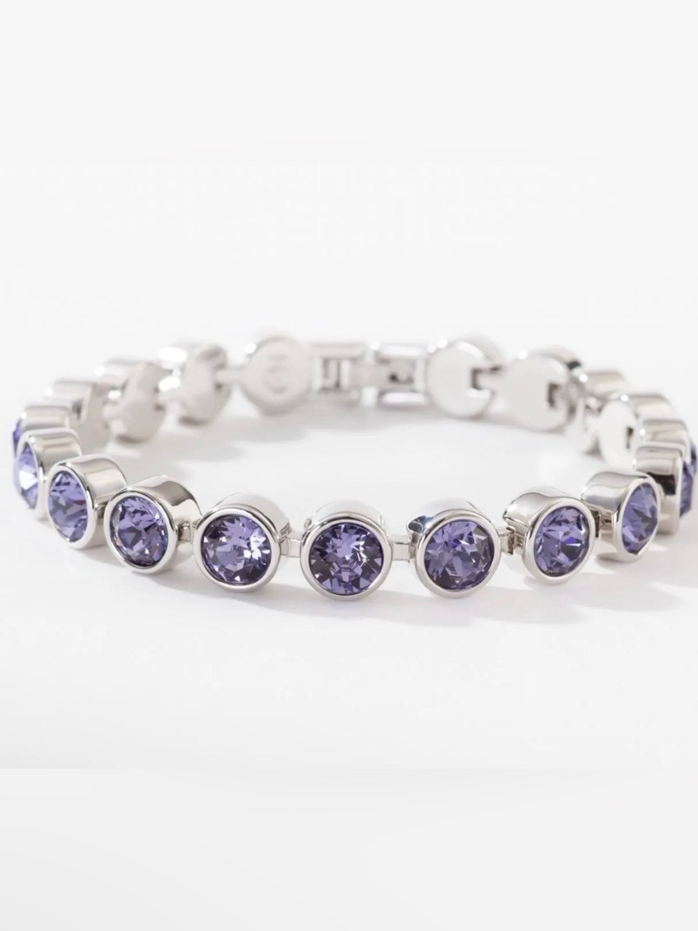 Touchstone Crystal Purple Ice Bracelet with Purple Crystals